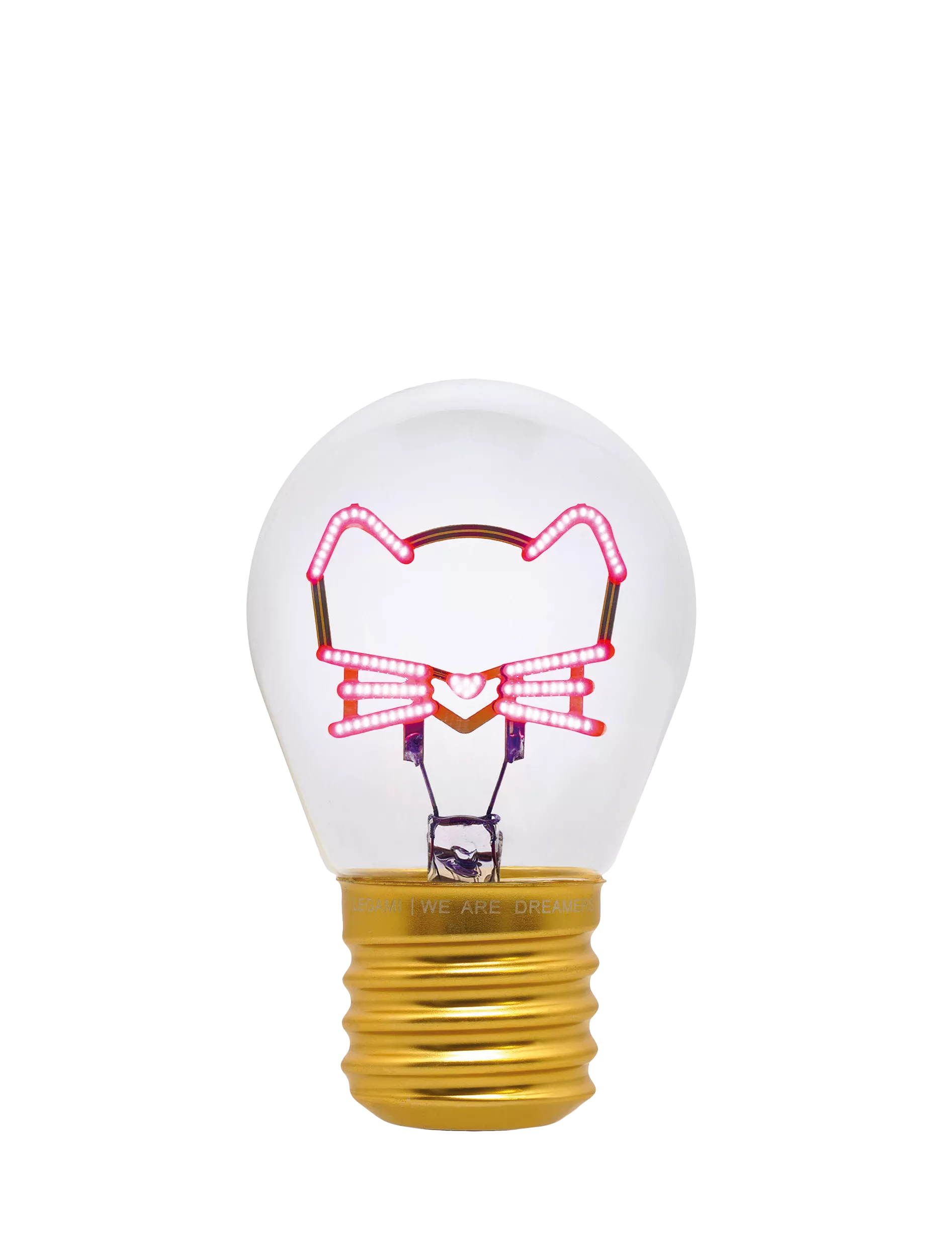 Legami Kitty Lightbulb table lamp multi grey - UK version