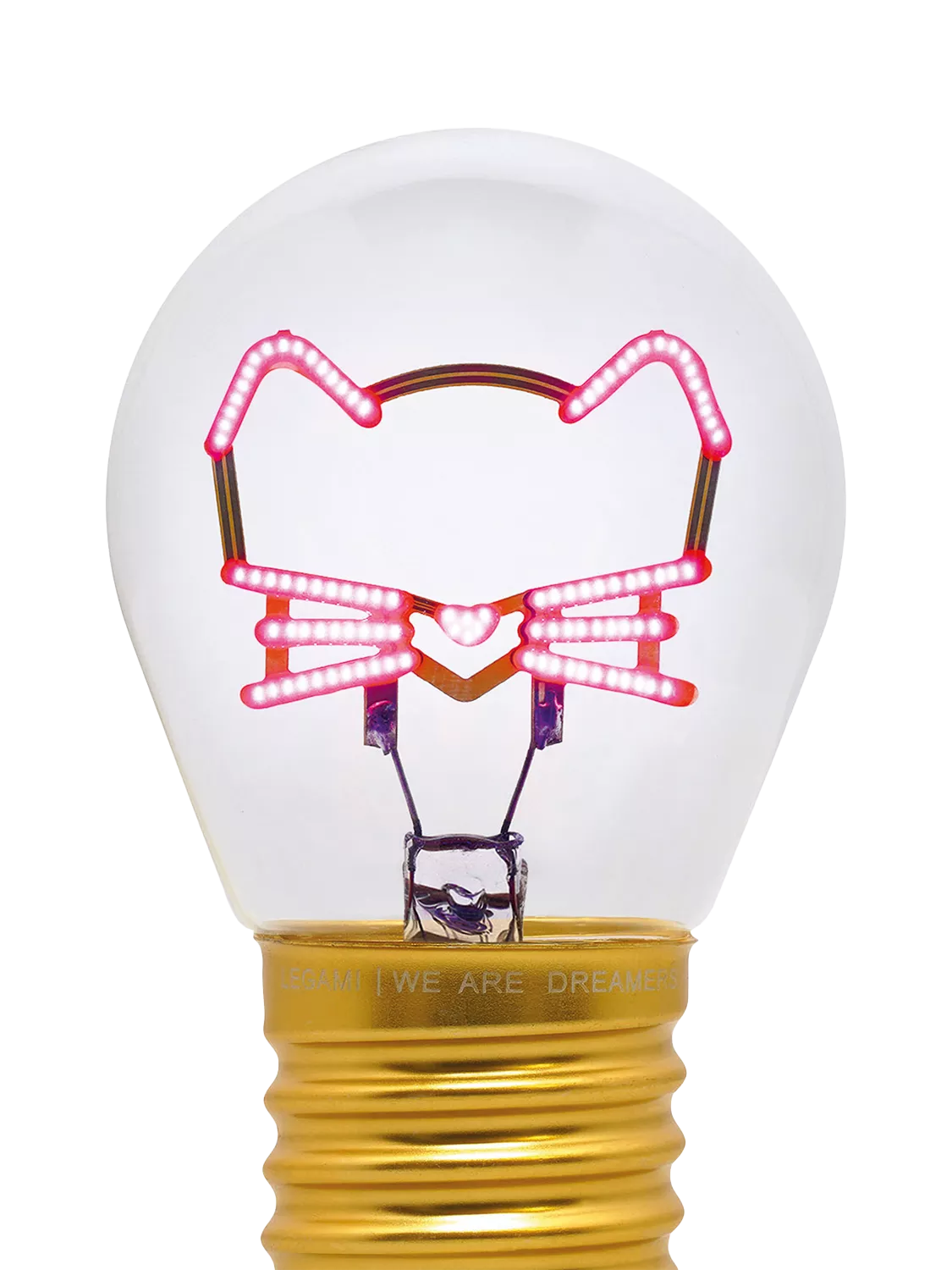 Legami Kitty Lightbulb table lamp multi grey - UK version