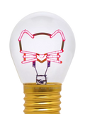 Legami Kitty Lightbulb table lamp multi grey - UK version