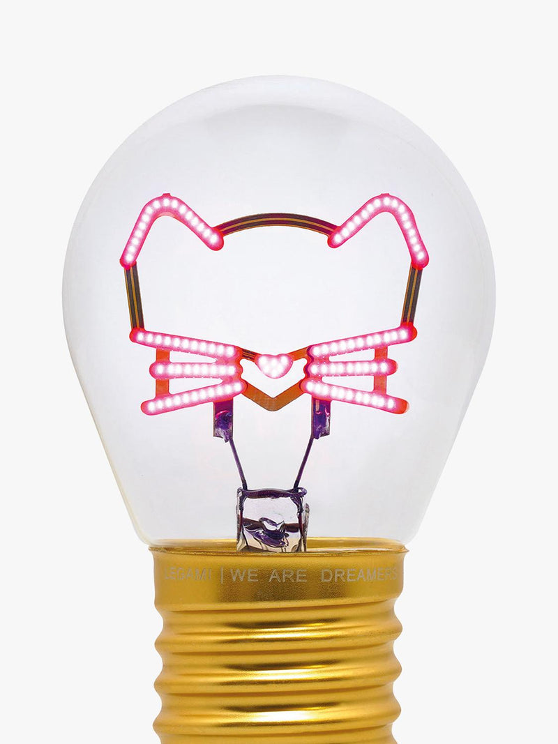 Legami Kitty Lightbulb table lamp multi grey - UK version
