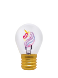 Legami Unicorn Lightbulb table lamp multi pink, UK version