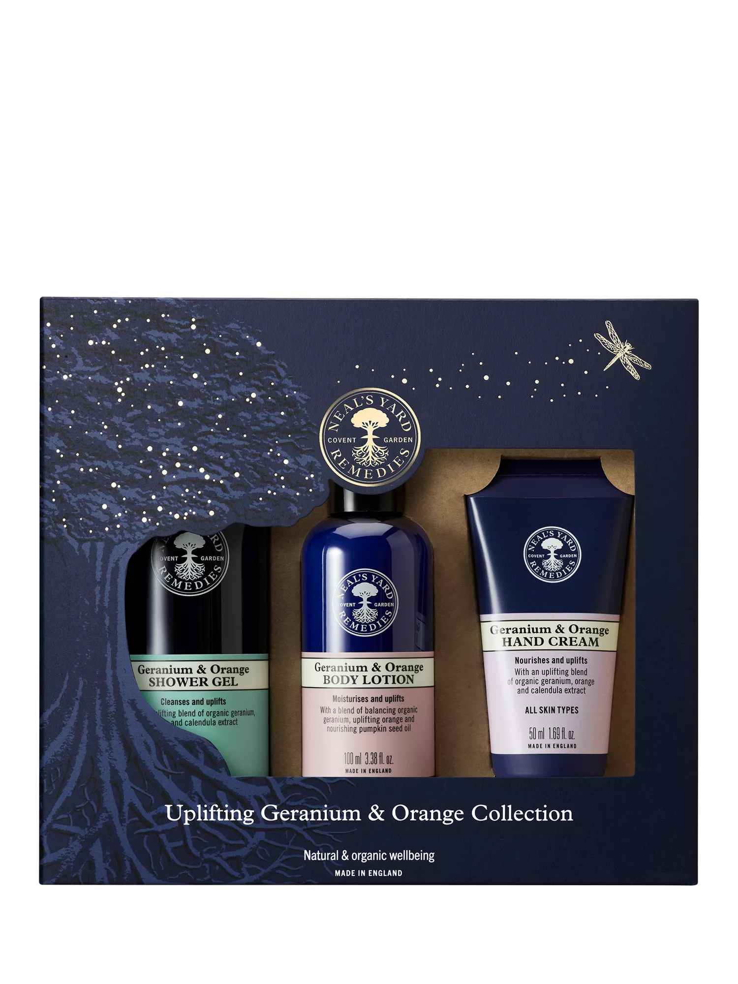 Neal's Yard Remedies Geranium & Orange gift set - British product