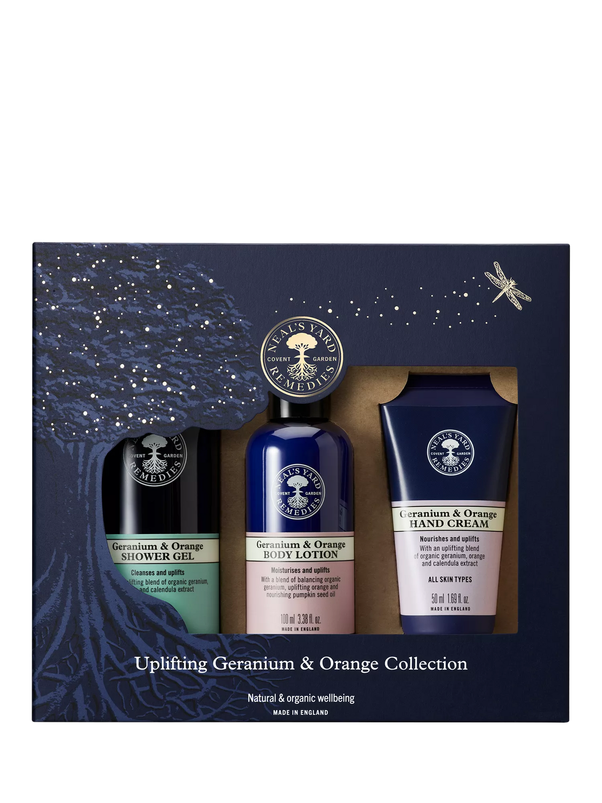 Neal's Yard Remedies Geranium & Orange gift set - British product