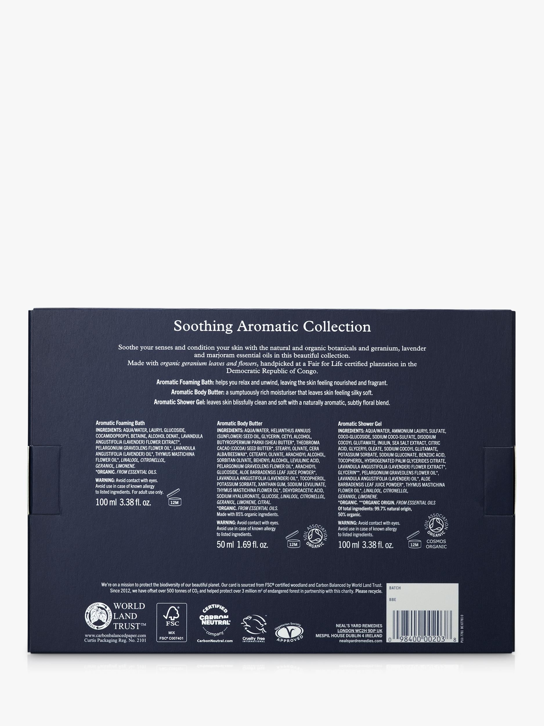 Neal's Yard Remedies Soothing Aromatic bodycare gift set - British product