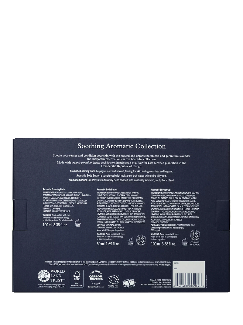 Neal's Yard Remedies Soothing Aromatic bodycare gift set - British product