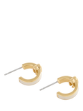 Coach gold huggie earrings minimal hoop (British brand)