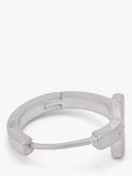 AllSaints sterling silver minimal huggie hoop earrings, imported from the UK