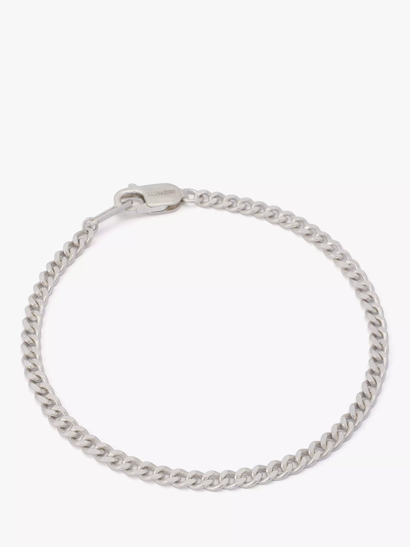 AllSaints Sterling Silver Curb Chain Bracelet, UK version