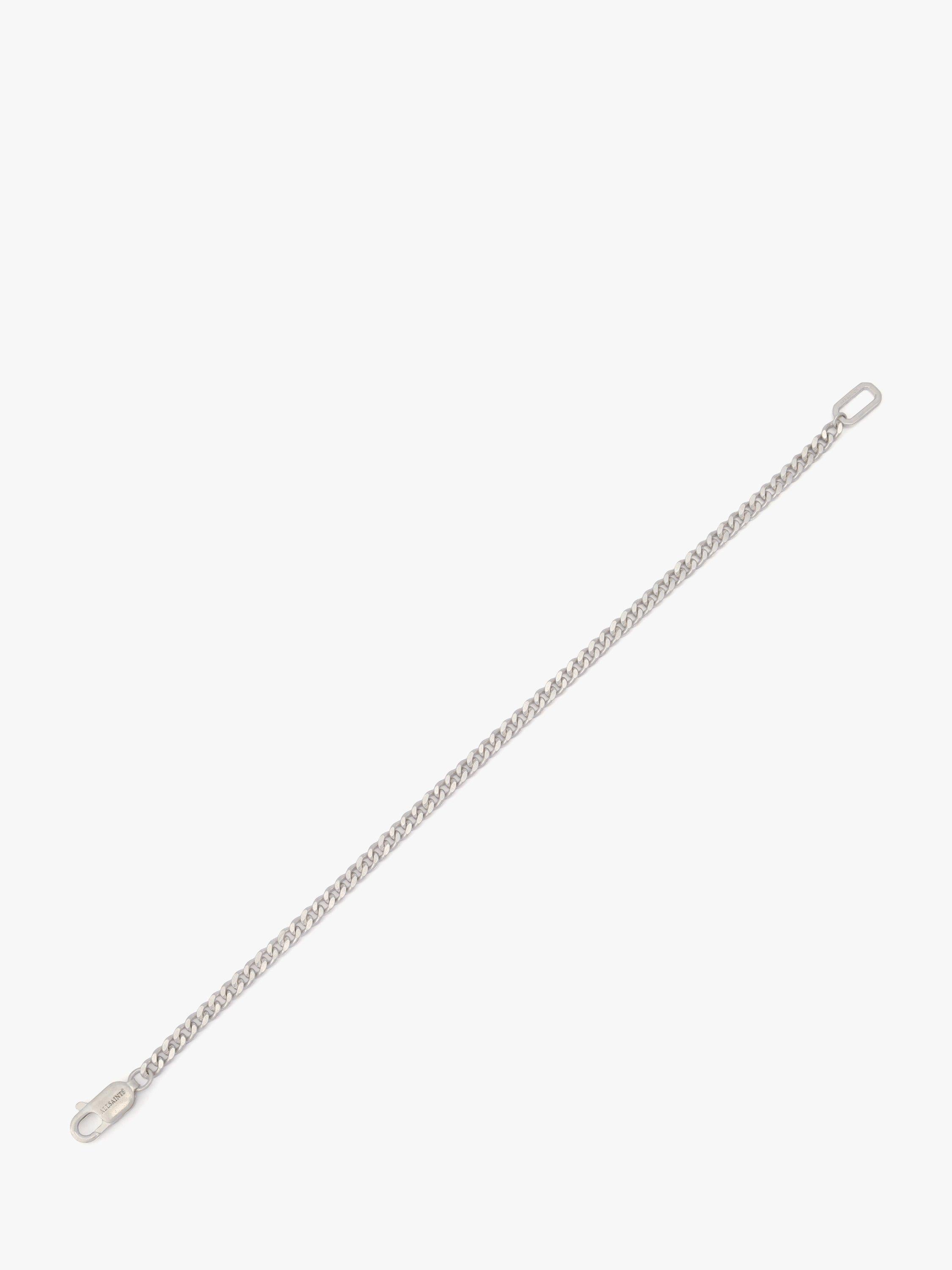 AllSaints Sterling Silver Curb Chain Bracelet, UK version