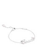 Coach Name Plate Bracelet rhodium with crystal - British product