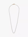 AllSaints pearl strand necklace in shiny gold, UK version