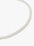 AllSaints pearl strand necklace in shiny gold, UK version