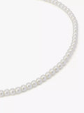 AllSaints pearl strand necklace in shiny gold, UK version