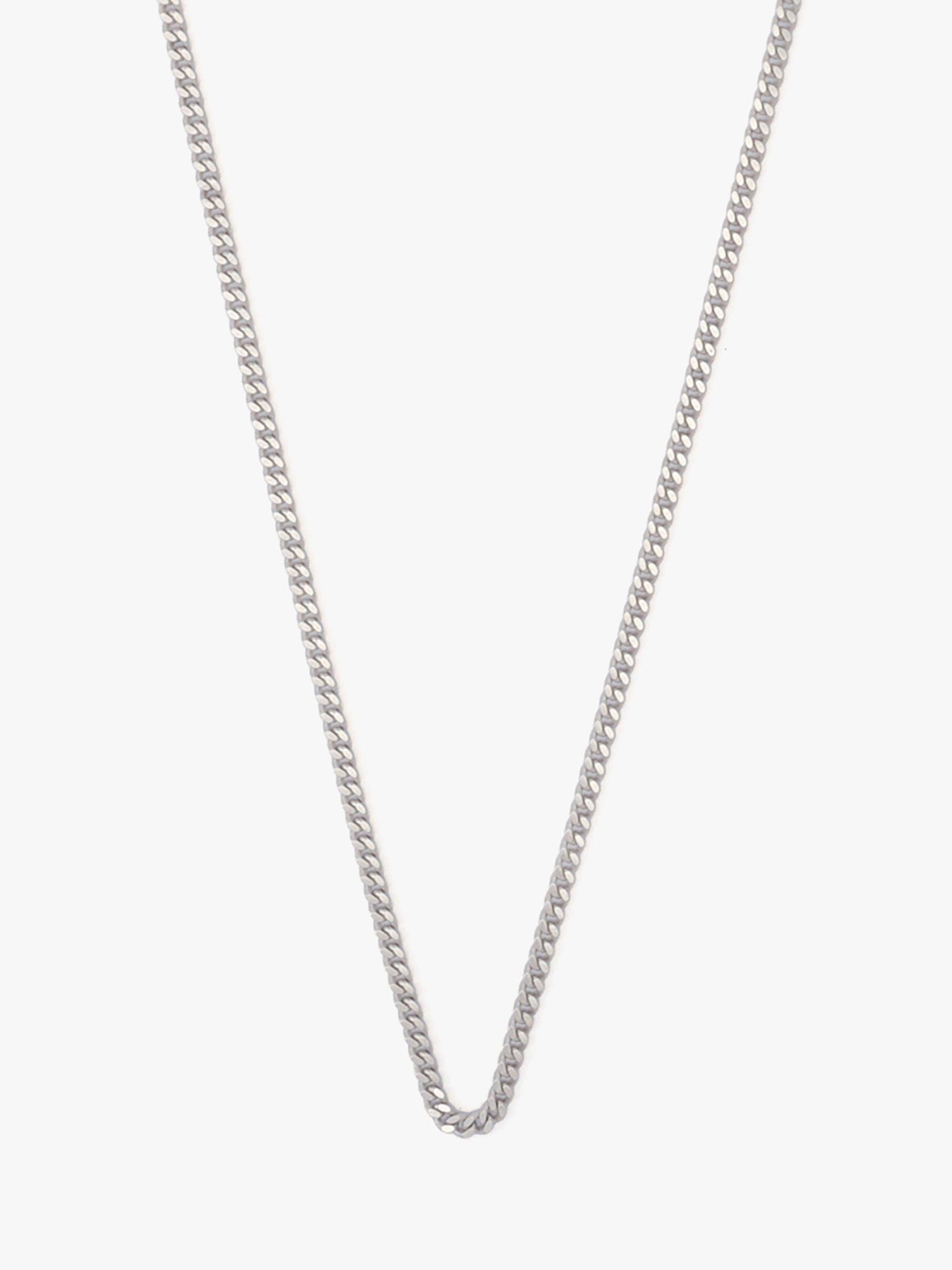 AllSaints sterling silver curb chain necklace (British brand)