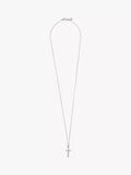 AllSaints cross pendant silver curb chain necklace (British brand)