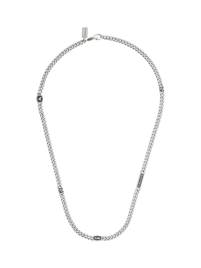 John Lewis Coach Unisex Curb Chain Strand Necklace, Antique Silver- Buy online at McGrocer