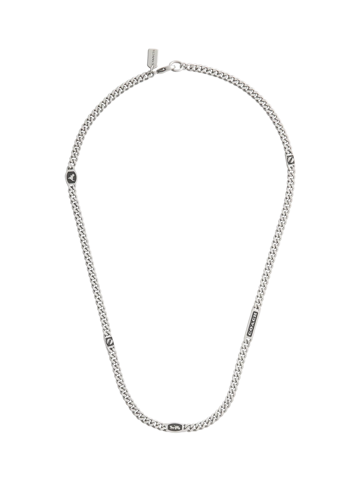 Coach curb chain strand necklace antique silver - British product