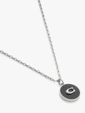 Coach pendant necklace antique silver C motif chain - British product