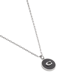 Coach pendant necklace antique silver C motif chain - British product