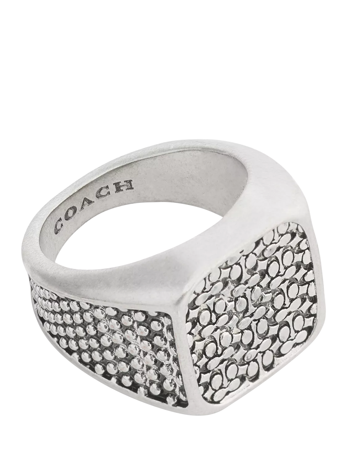 Coach cocktail ring antique silver size O, imported from the UK