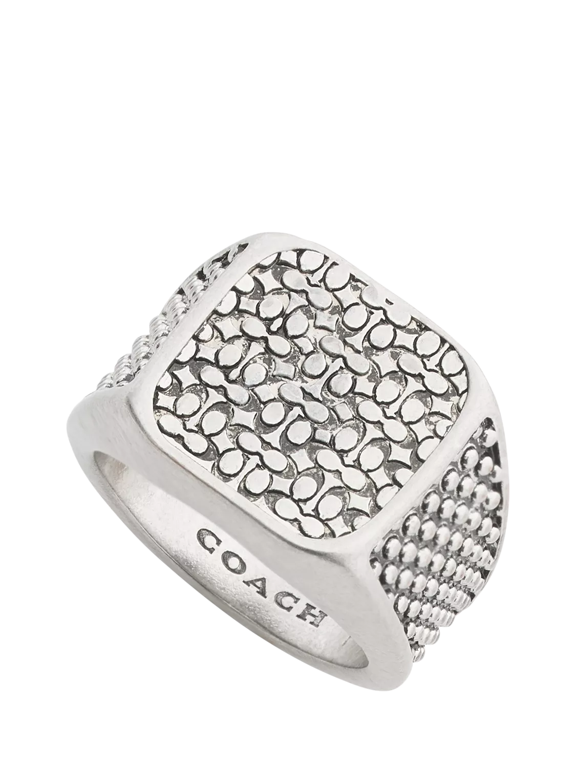Coach cocktail ring antique silver size O, imported from the UK