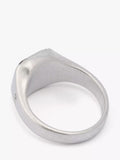 AllSaints sterling silver onyx signet ring medium (British brand)
