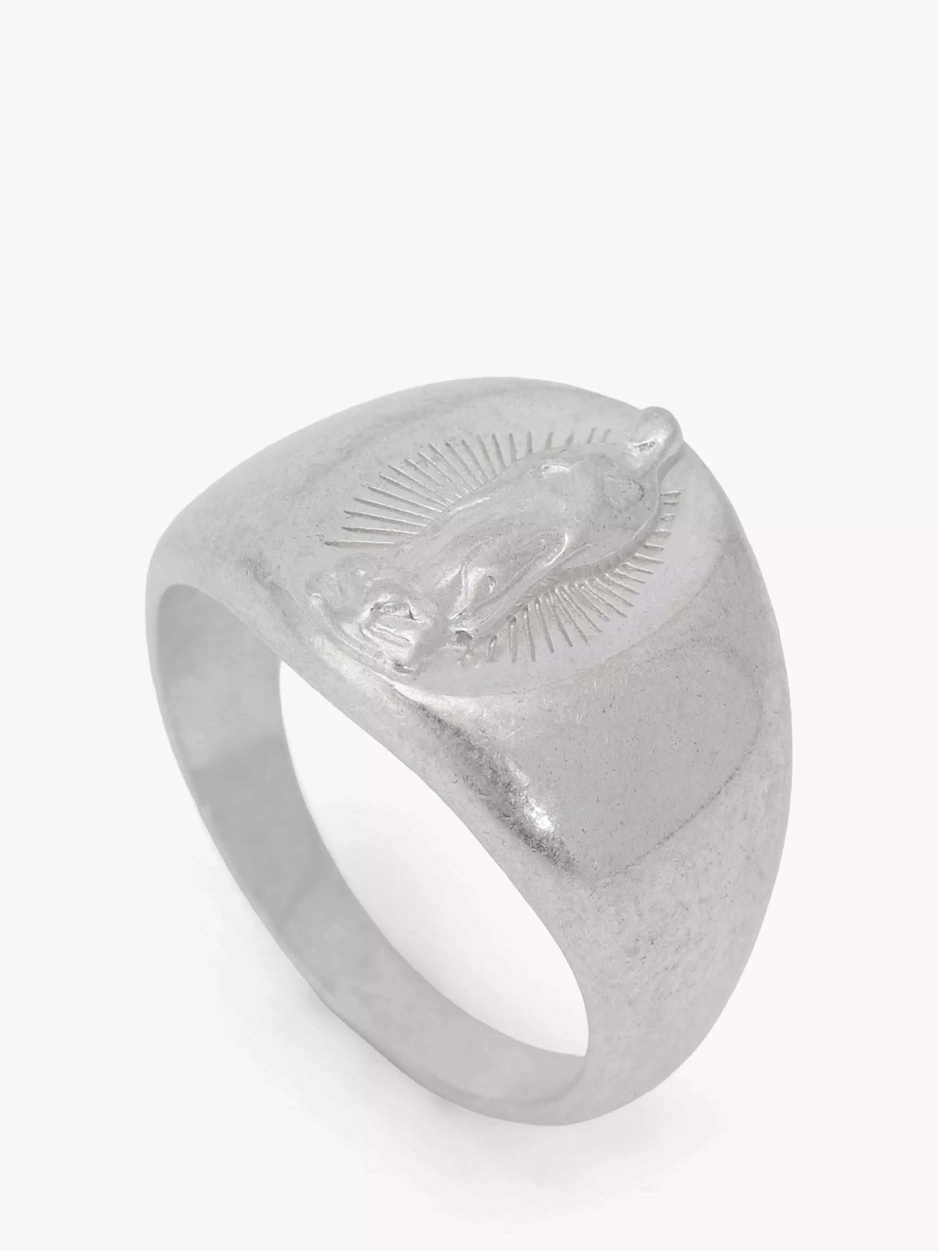AllSaints sterling silver signet ring size M - British product