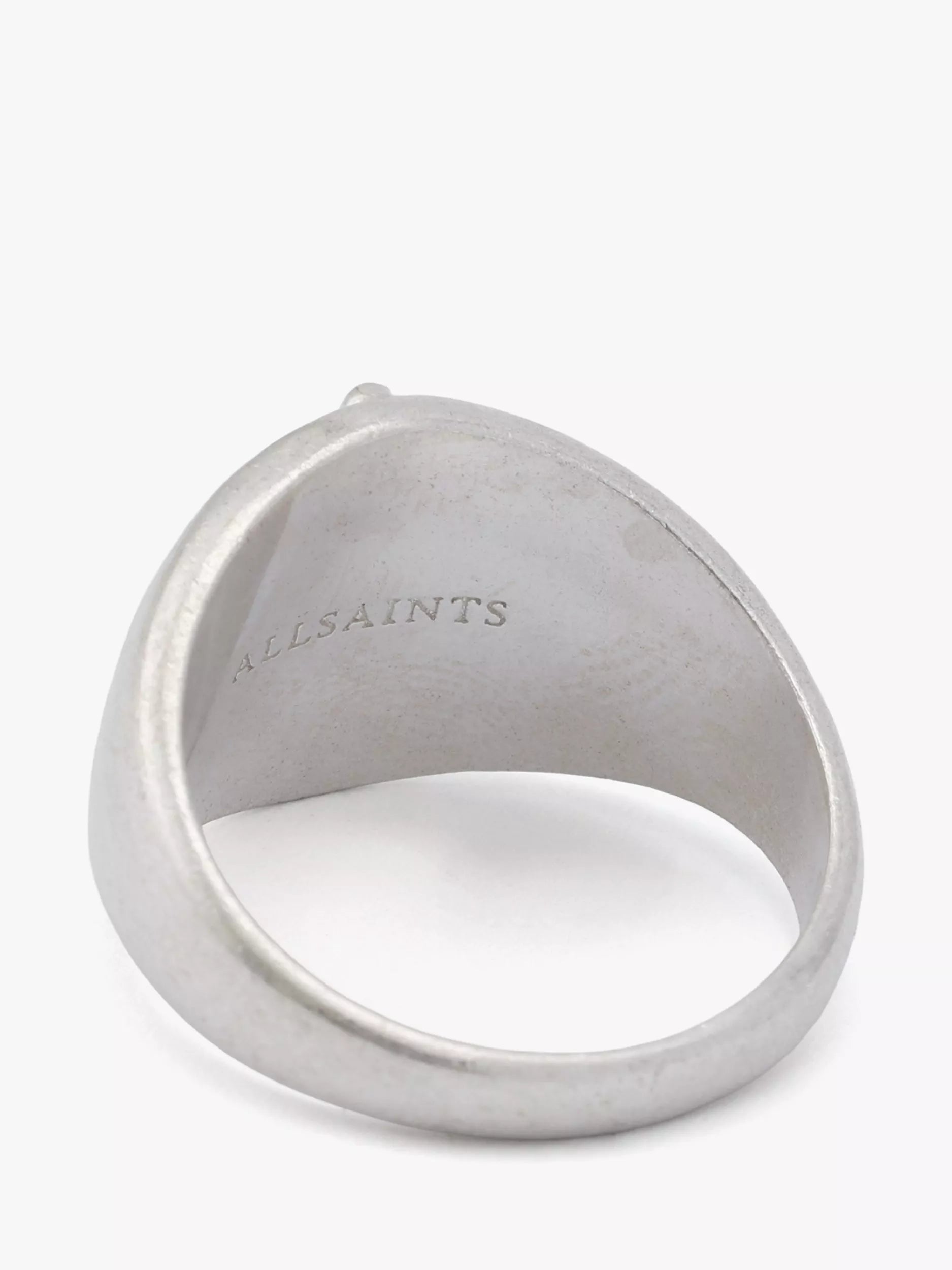 AllSaints sterling silver signet ring size M - British product