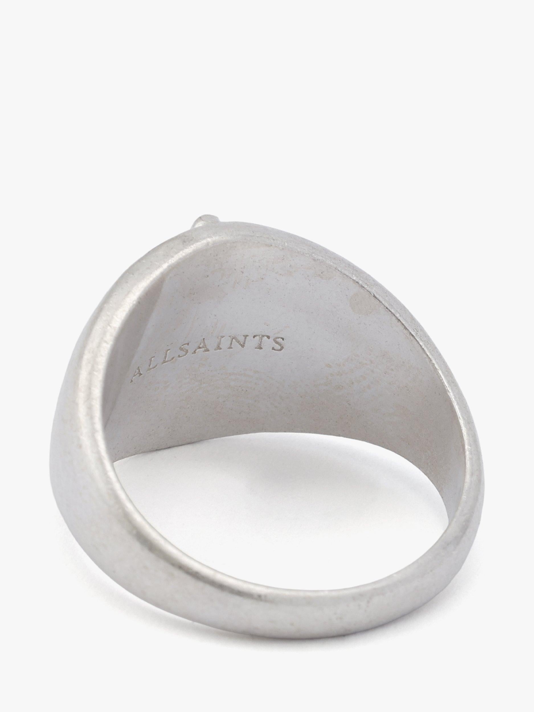 AllSaints sterling silver signet ring size M - British product