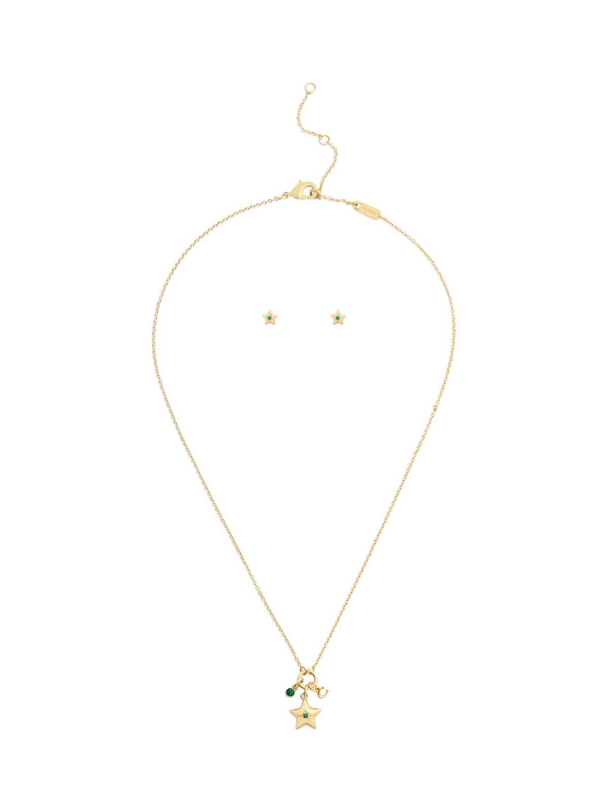 Coach Crystal Star necklace and earrings set gold - British product