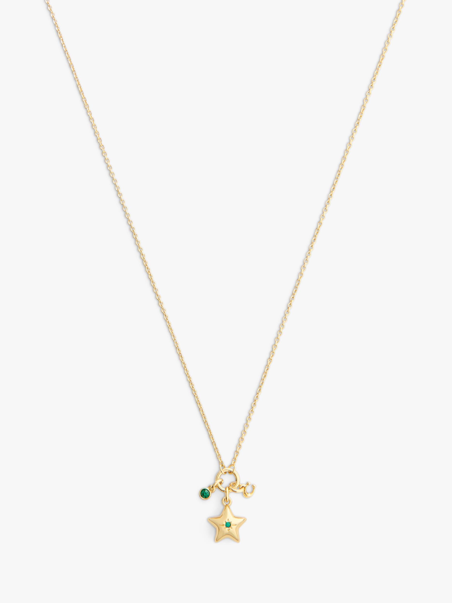 Coach Crystal Star necklace and earrings set gold - British product