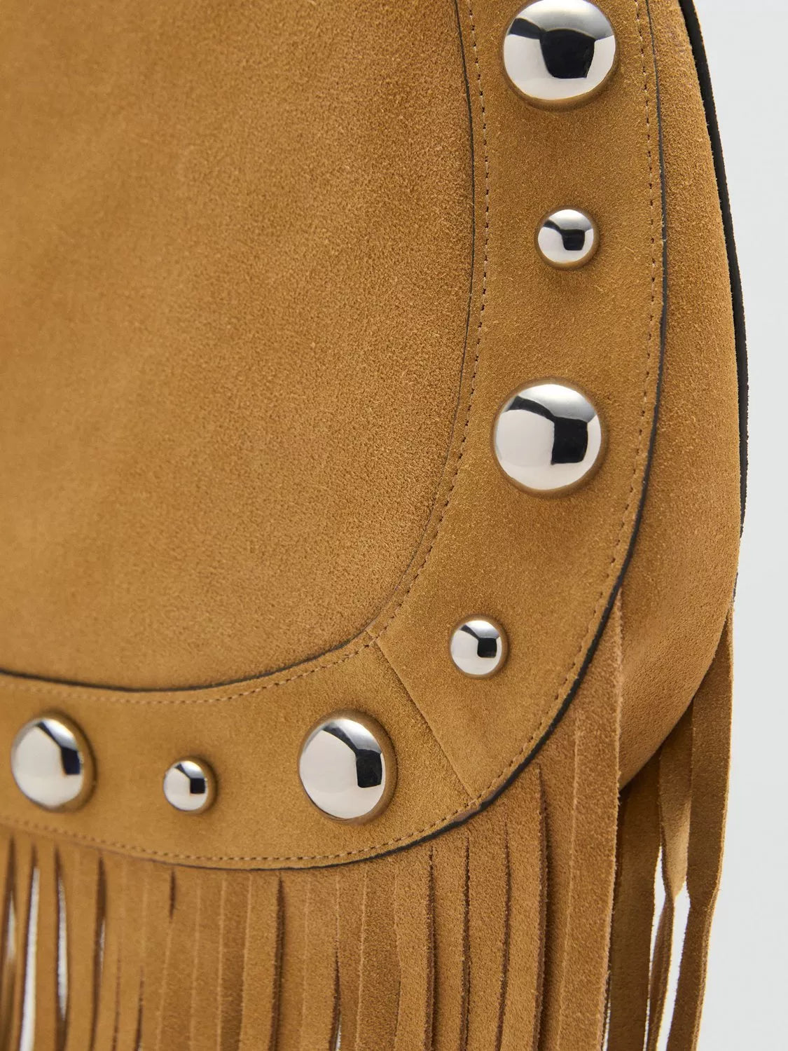 Mango Gari suede hobo bag leather handbag (British brand)