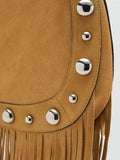 Mango Gari suede hobo bag leather handbag (British brand)