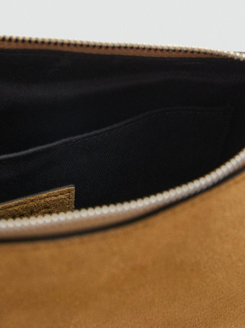 Mango Gari suede hobo bag leather handbag (British brand)