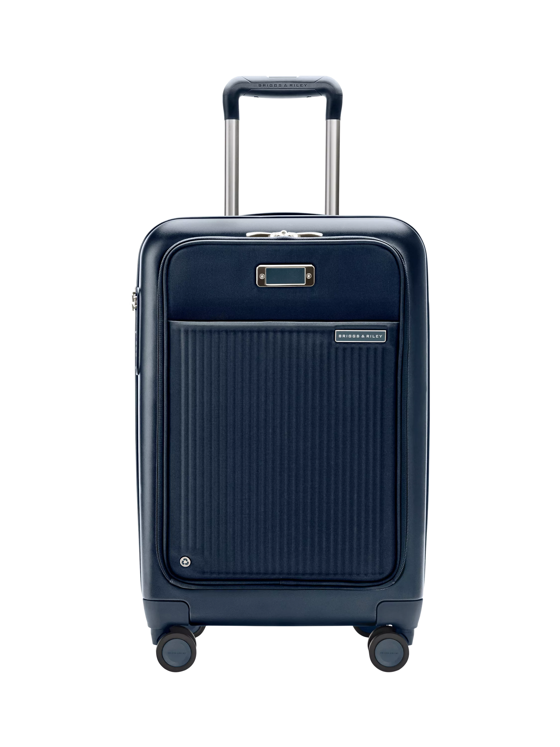 Briggs & Riley navy carry-on spinner suitcase 56cm, imported from the UK