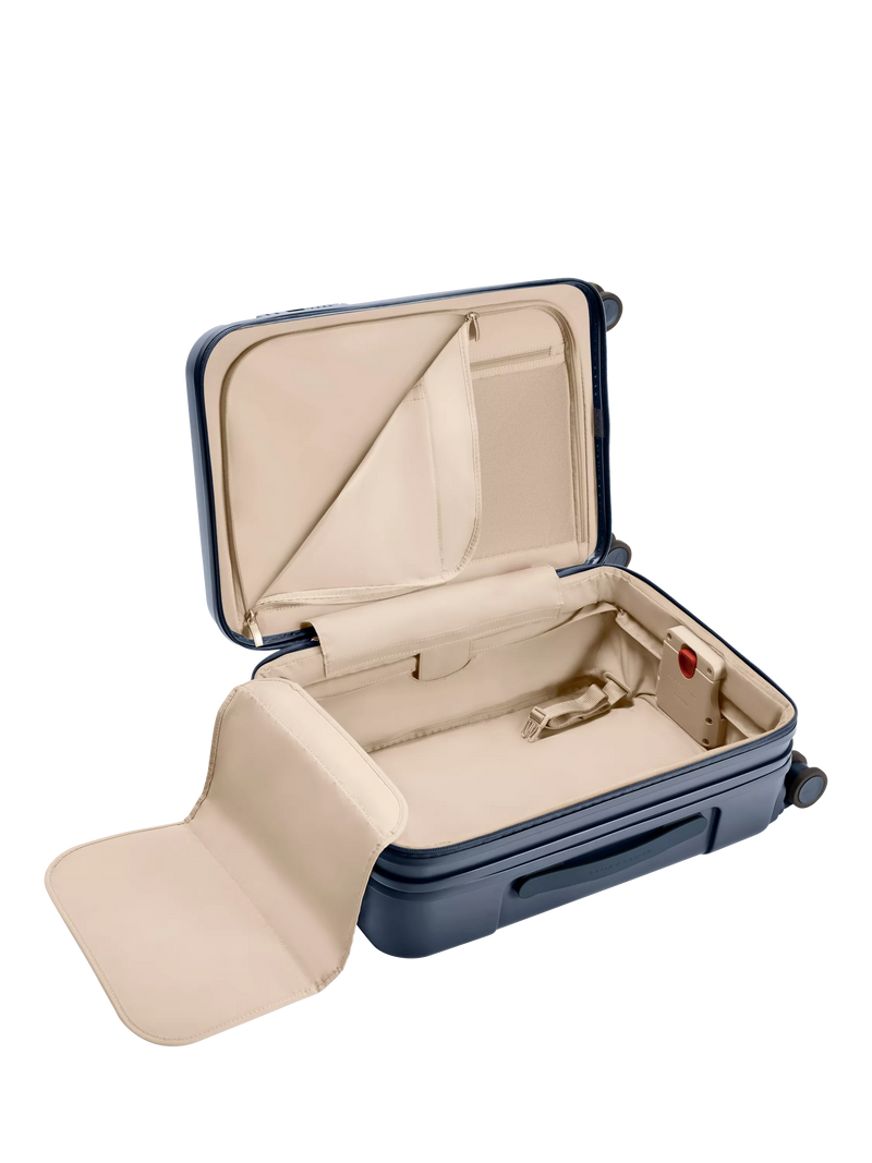 Briggs & Riley navy carry-on spinner suitcase 56cm, imported from the UK