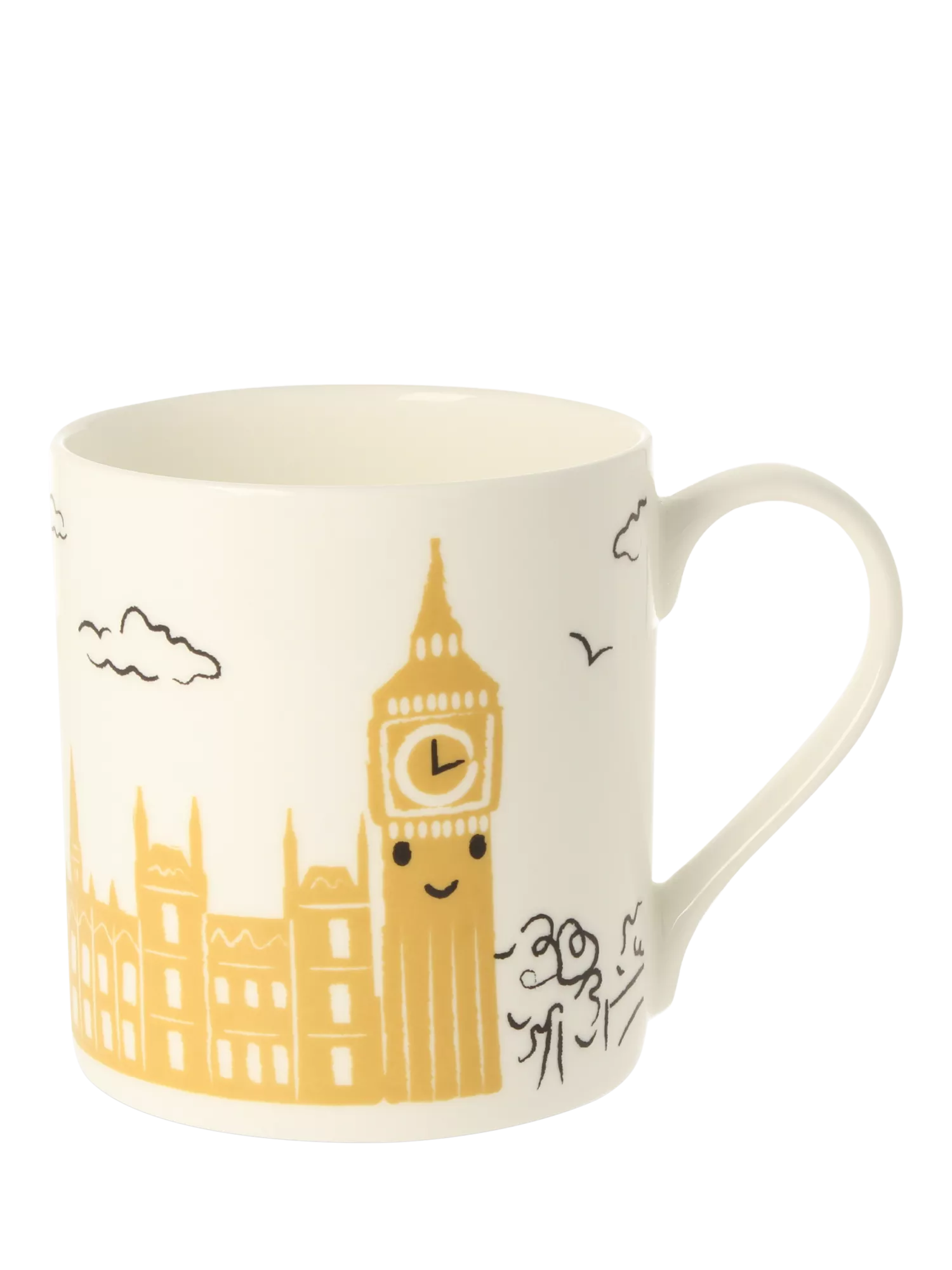 McLaggan Smith bone china mug Big Ben design 350ml, imported from the UK