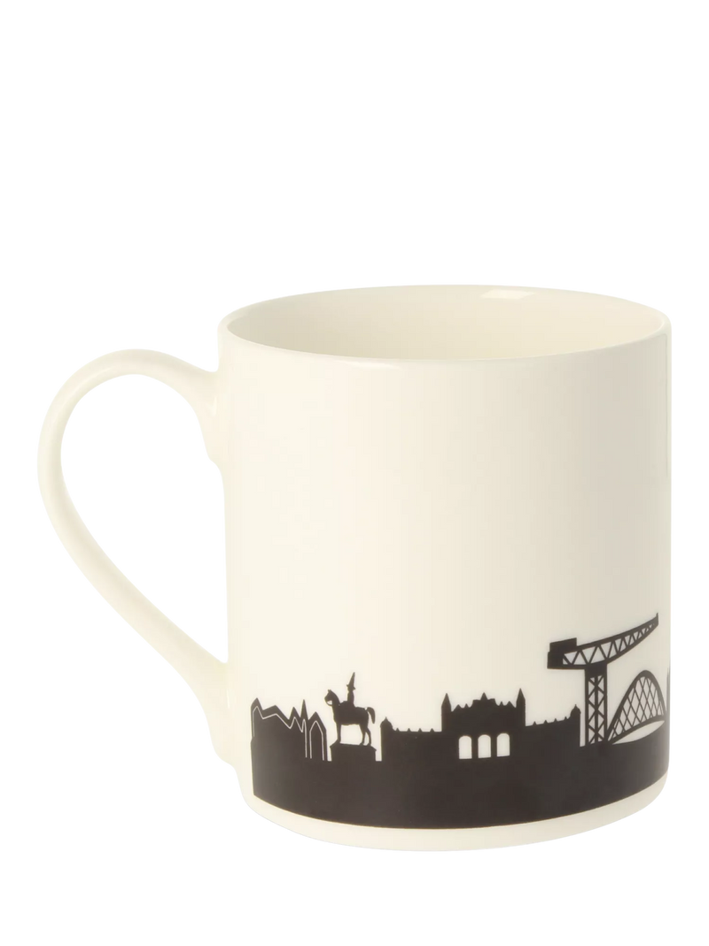 McLaggan Smith Glasgow skyline bone china mug 350ml - British product