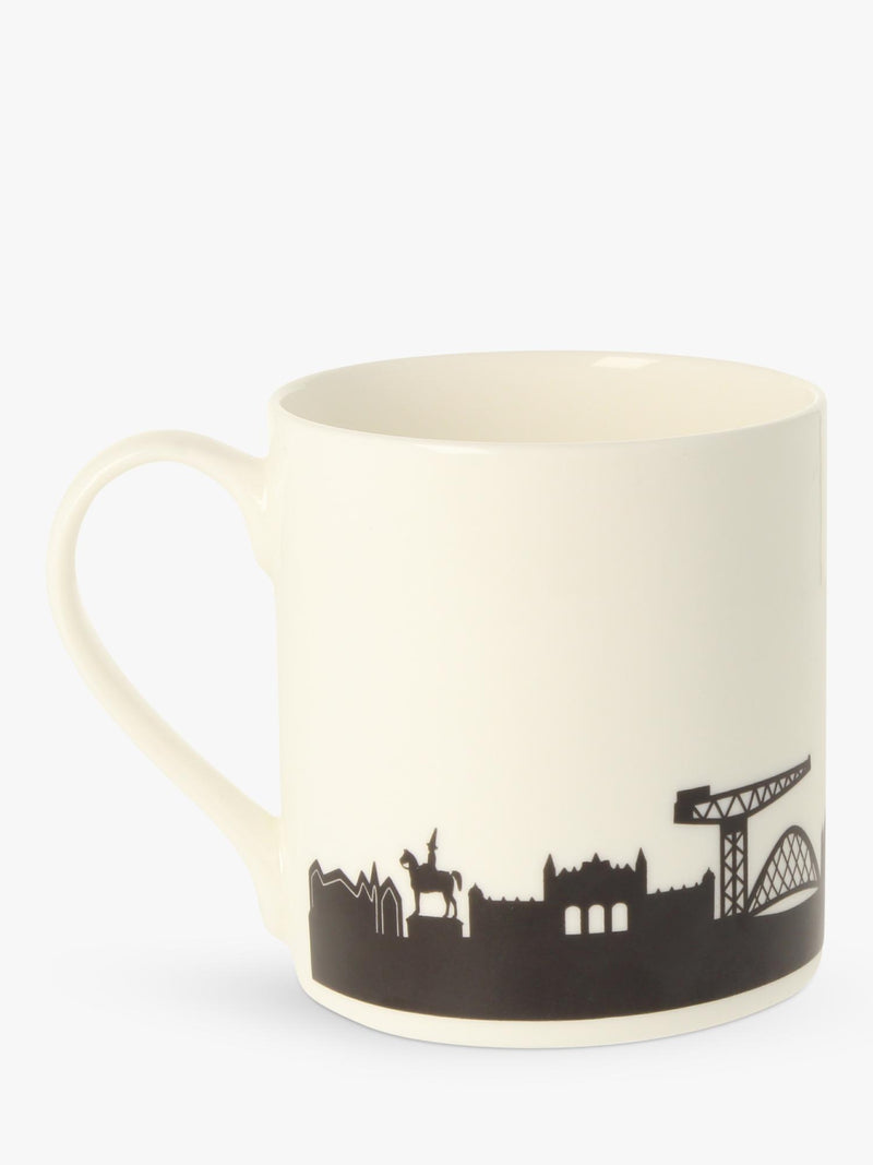 McLaggan Smith Glasgow skyline bone china mug 350ml - British product