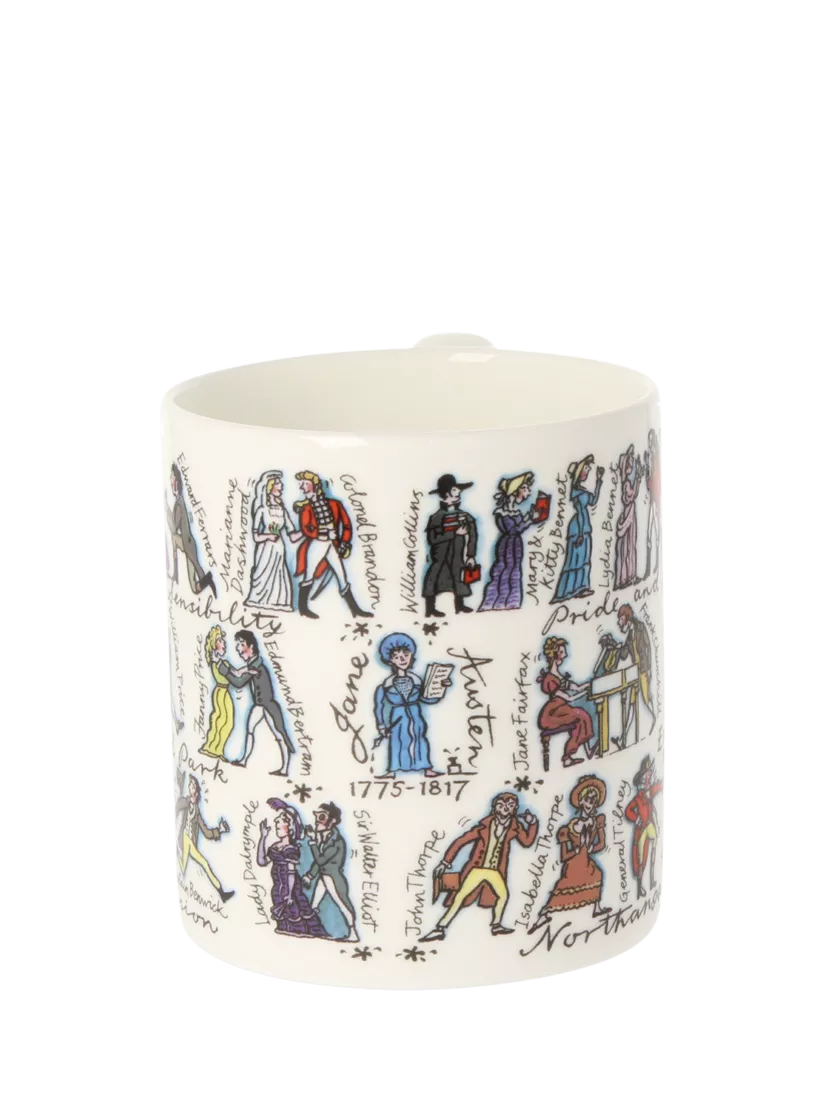 McLaggan Smith Jane Austen bone china mug 350ml - British product
