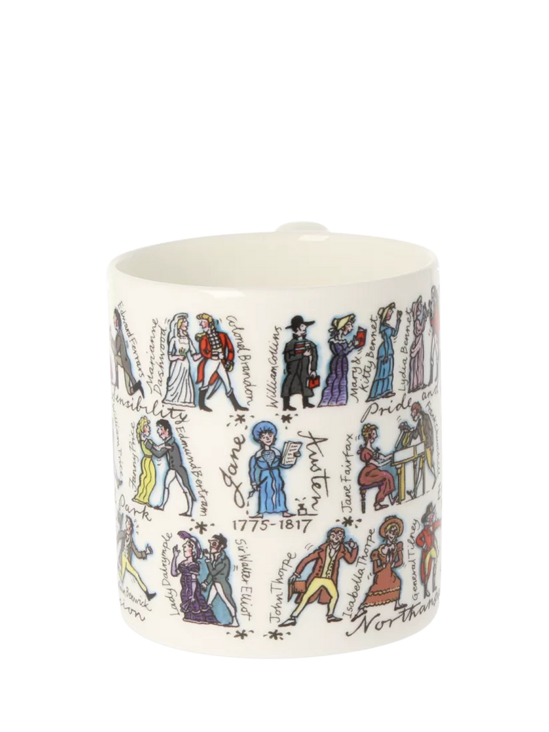 McLaggan Smith Jane Austen bone china mug 350ml - British product