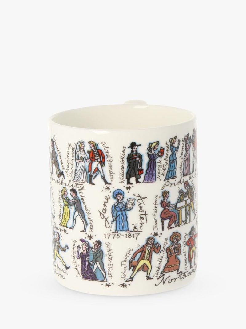 McLaggan Smith Jane Austen bone china mug 350ml - British product