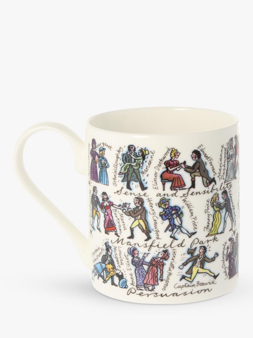 McLaggan Smith Jane Austen bone china mug 350ml - British product