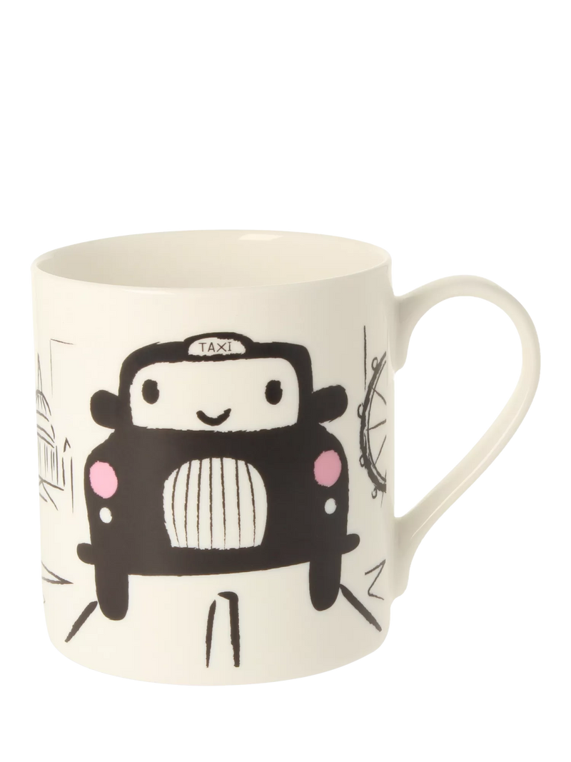 McLaggan Smith little London cab bone china mug 350ml, imported from the UK