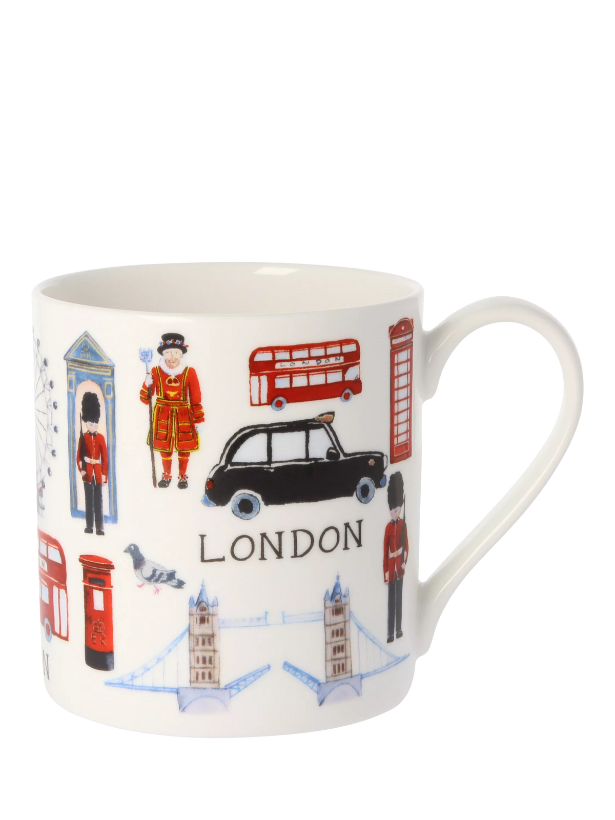 McLaggan Smith bone china mug London icons 350ml - British product