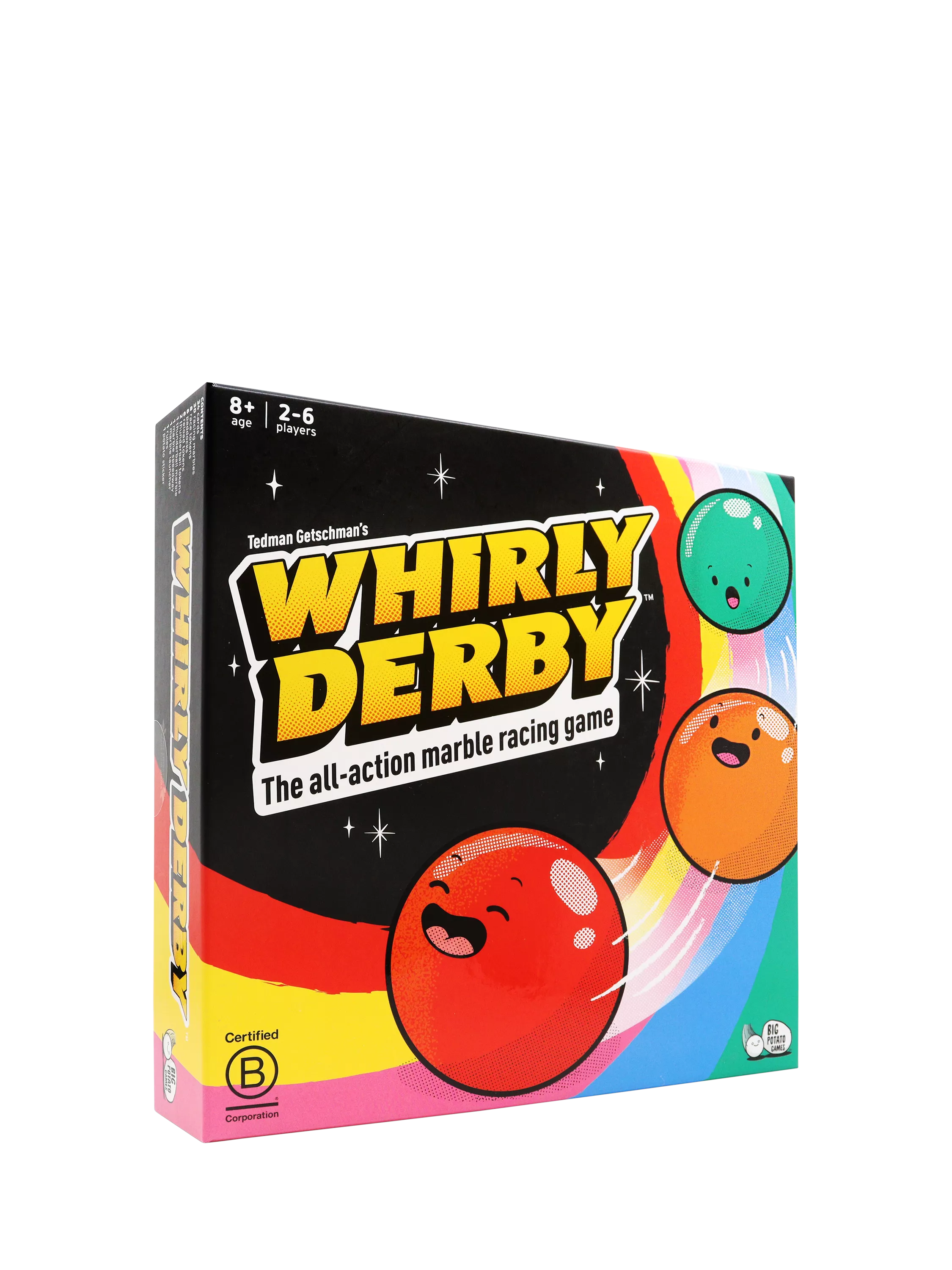 Big Potato Whirly Derby marble racing board game, imported from the UK