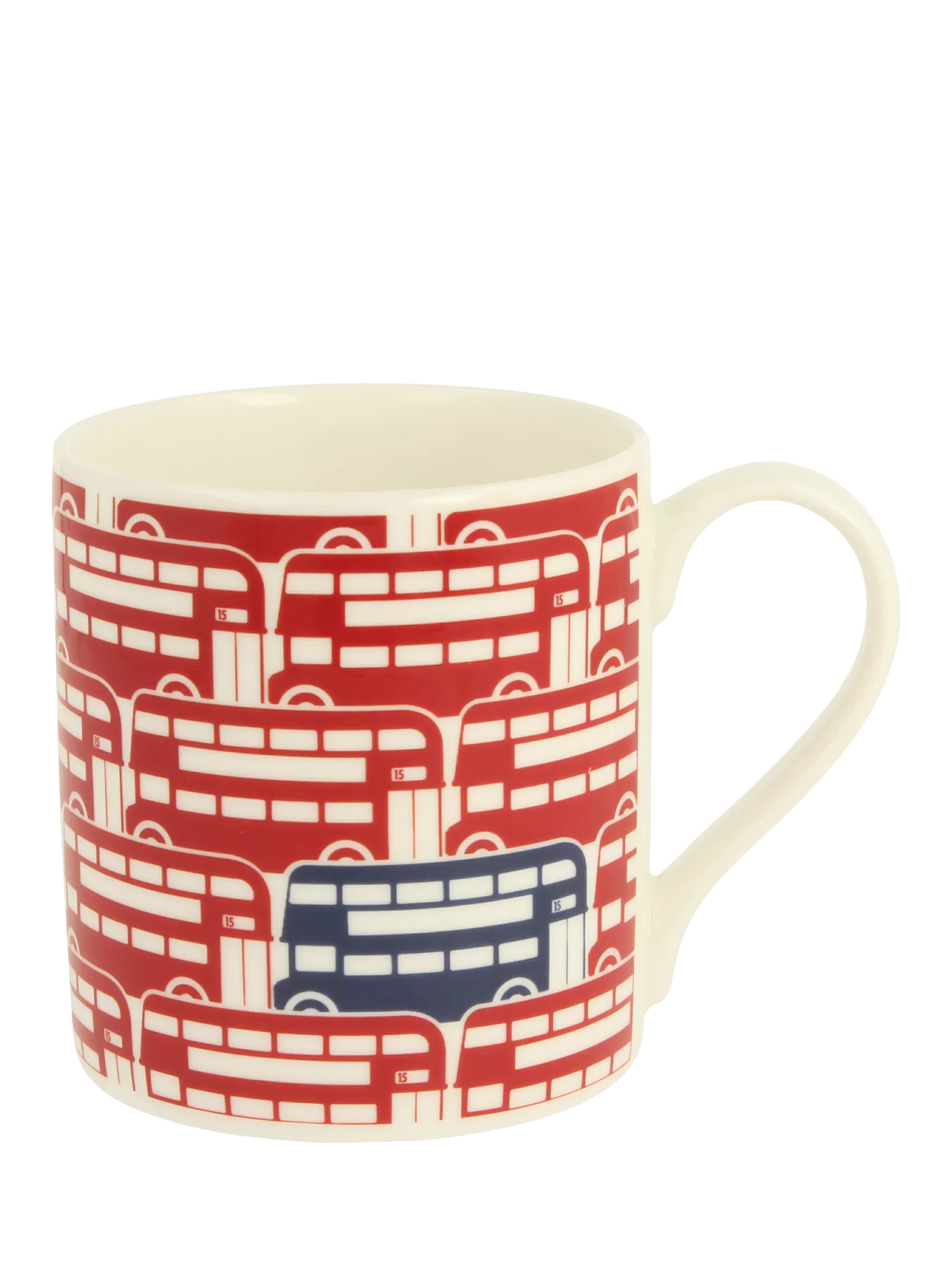 McLaggan Smith red London bus bone china mug 350ml - British product