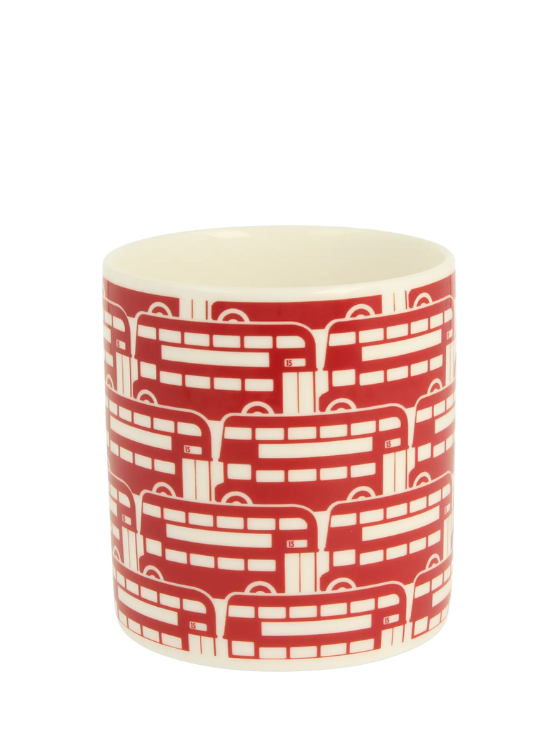 McLaggan Smith red London bus bone china mug 350ml - British product