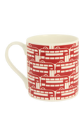 McLaggan Smith red London bus bone china mug 350ml - British product