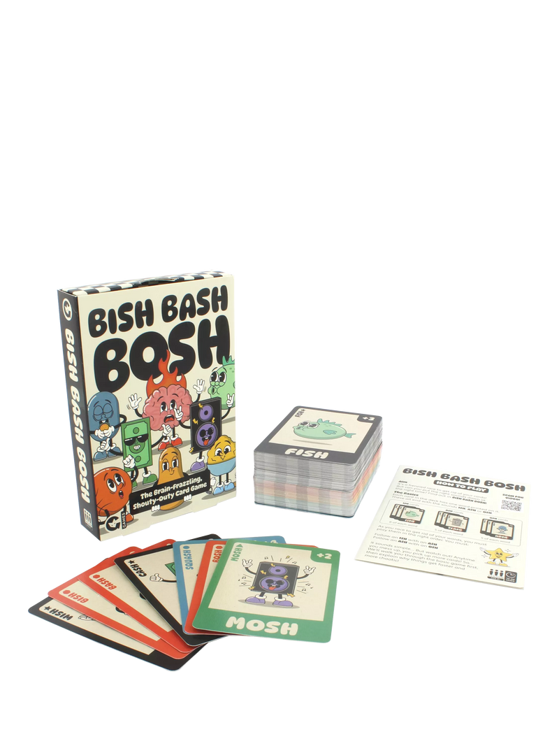 Ginger Fox Bish Bash Bosh card game (British brand)